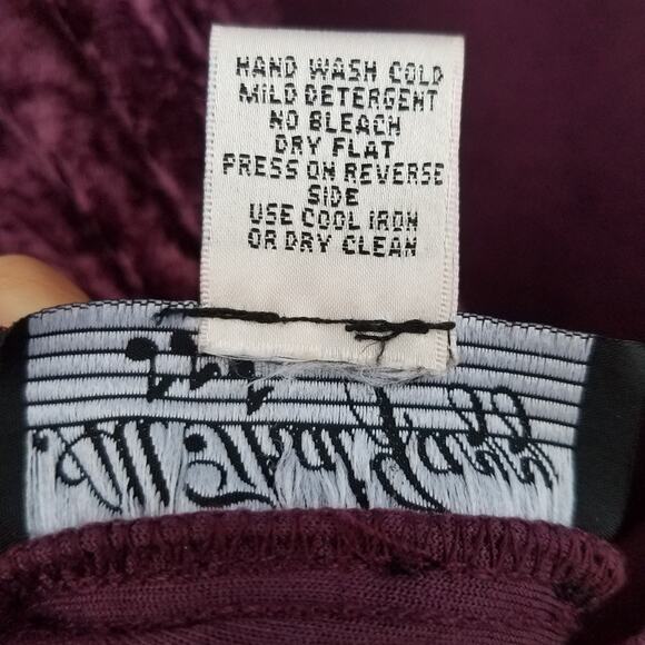 Vintage Velvet Purple Maxi Dress 90s All That Jazz Velour - Picture 6 of 8